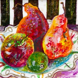 Pears on a Plate, 2013  (Copyright Treld Pelkey Bicknell)