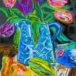 Tulips-in-a-Blue-Jug-2005_TRELD-PELKEY-BICKNELL